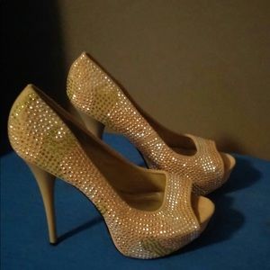 Beautiful Rhinestone Covered Heels